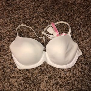 Pink lightly lined bra